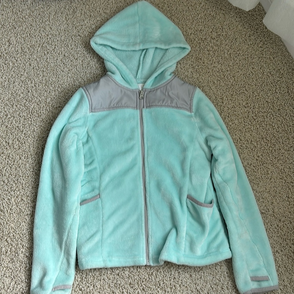 So Kohls Brand Teal Faux Fur Jacket